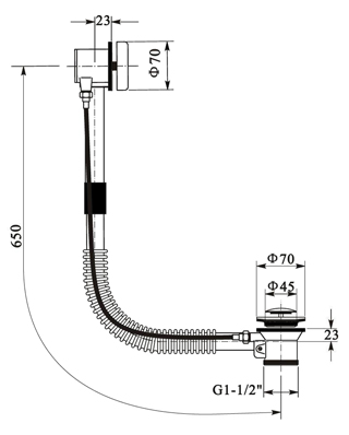 Drain system schematic