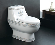 Siphonic one-piece toilet no.5524B