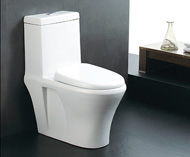 Siphonic one-piece toilet no.5595